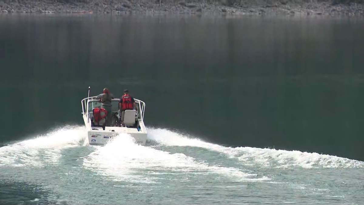 While search crews were back out on Upper Kananaskis Lake on Thursday looking for the missing boaters, the RCMP described it as more of a recovery operation at this point.