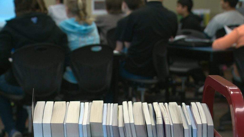 The Edmonton school board is pulling more than 200 books from its library shelves - including such literary classics as "The Handmaids Tale" and "Brave New World" to comply with a provincial directive that bans books containing inappropriate sexual content.