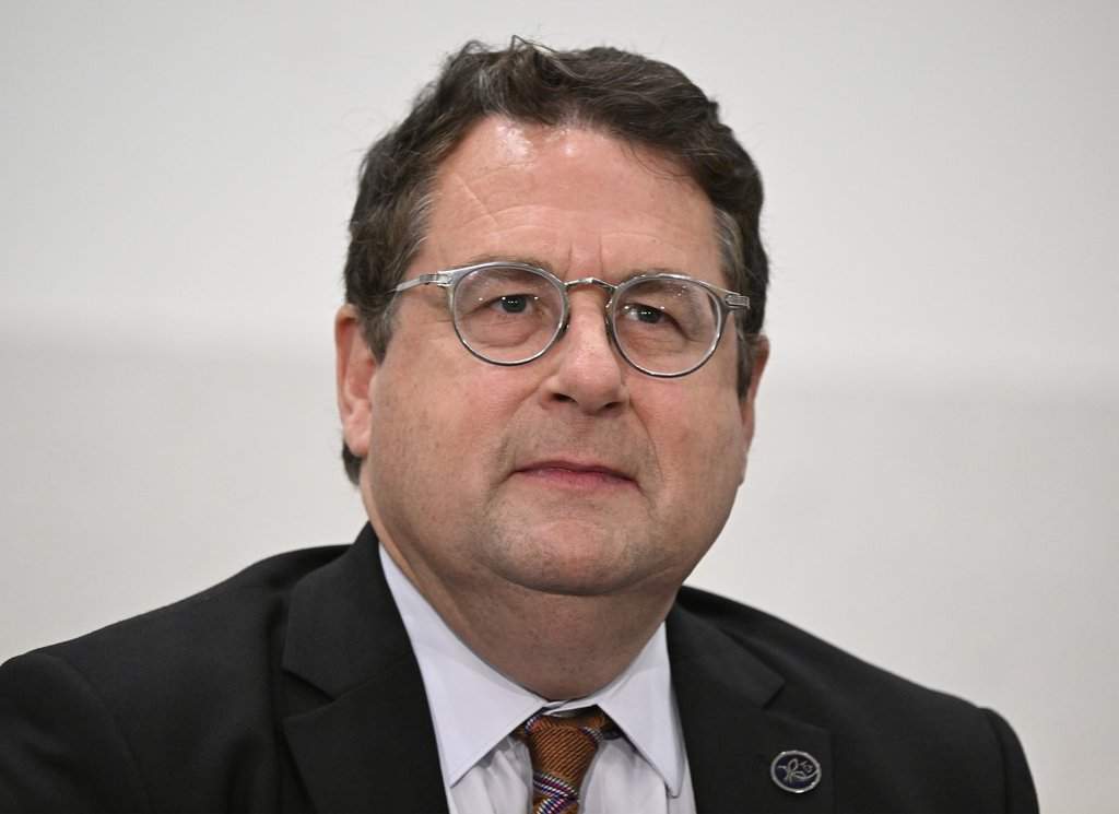 Bernard Drainville is seen after he was sworn-in as environment minister, during a cabinet shuffle at the legislature in Quebec City, Wednesday, Sept. 10, 2025.
