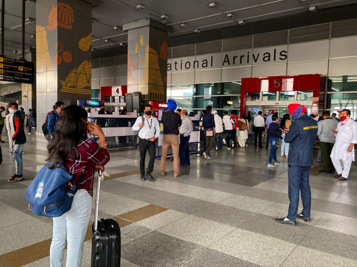 Indira Gandhi International airport, in New Delhi, India, Monday, Nov. 15, 2021.
