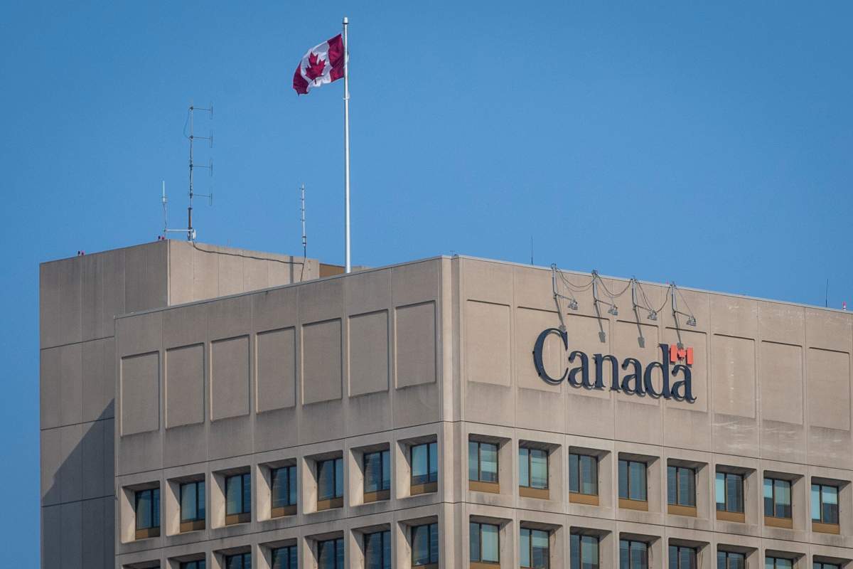 The Department of National Defence (DND) headquarters is pictured in Ottawa, Ontario on Wednesday, May 10, 2023.