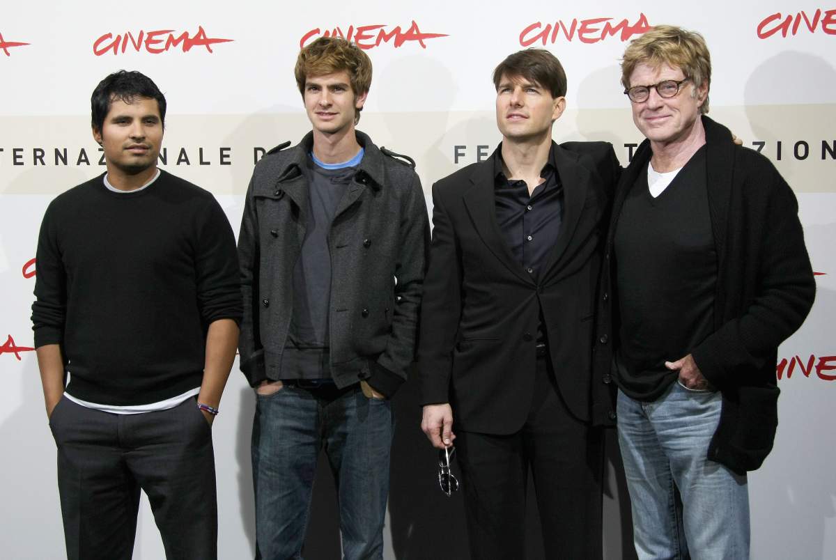 Michael Pena, Andrew Garfield, Tom Cruise and Robert Redford attend a photocall for 'Lions For Lambs' during day 6 of the 2nd Rome Film Festival on October 23, 2007 in Rome, Italy.