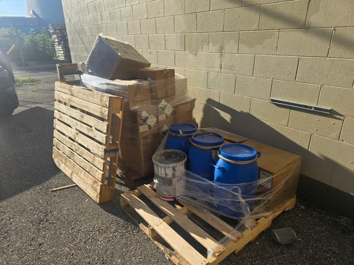 A photo of the shipment that Alberta Pro Movers picked up that O’Keefe says contained the hazardous material.