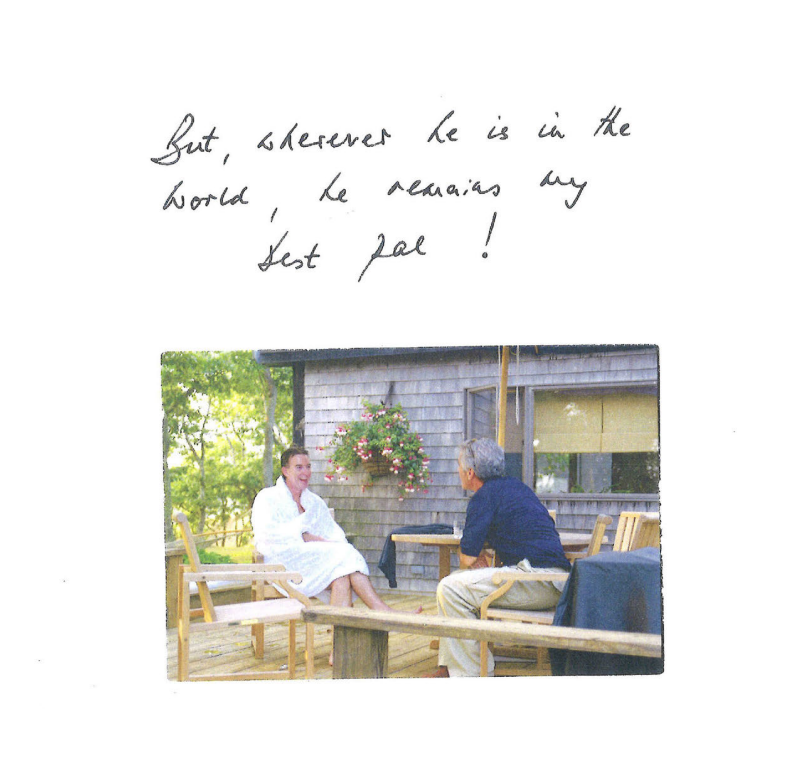 Part of Lord Peter Mandelson's note written to Jeffrey Epstein on his 50th birthday.