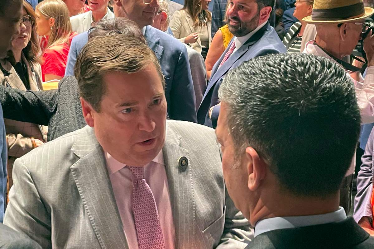 Louisiana Lt. Gov. Billy Nungesser at a news conference at the Saenger Theater in New Orleans on June 4, 2024.