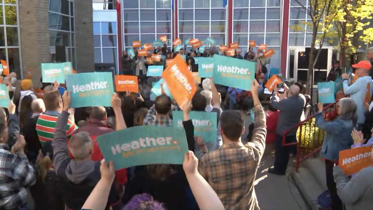 Heather McPherson, who announced her leadership bid on Sunday in Edmonton, is one of only seven NDP MPs in Ottawa, after the party lost 17 seats in the last federal election in April.