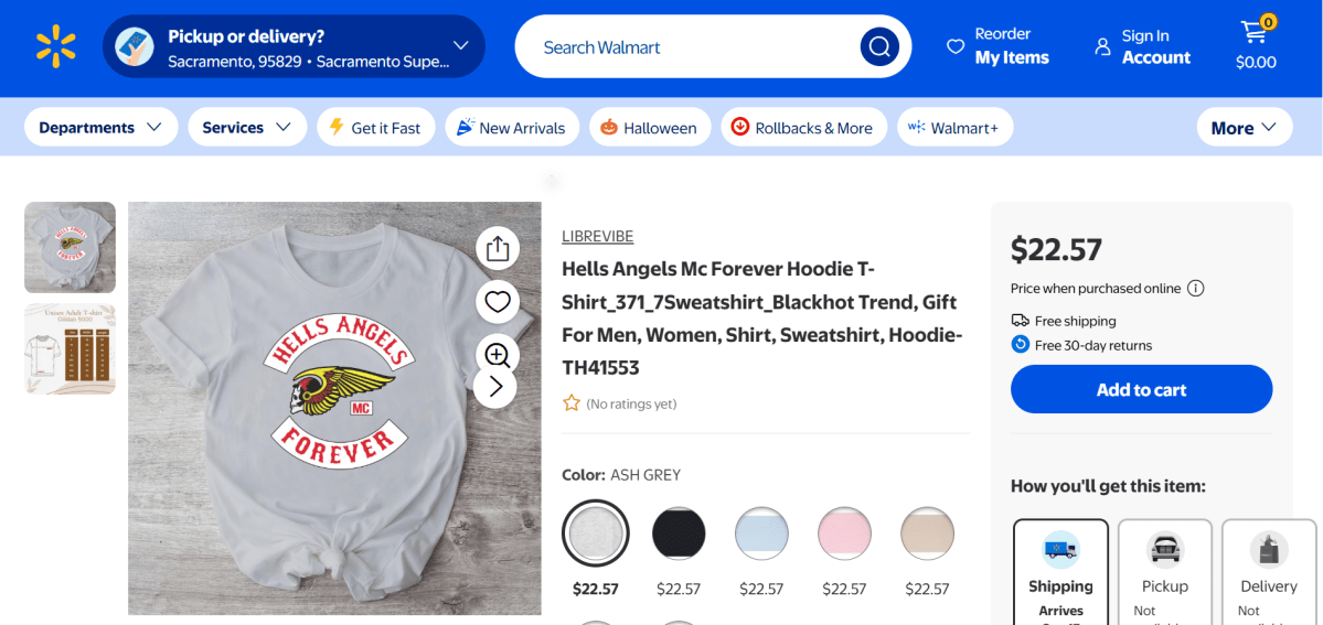 Quebec asks Walmart, Amazon to stop selling pro-Hells Angels merchandise - image