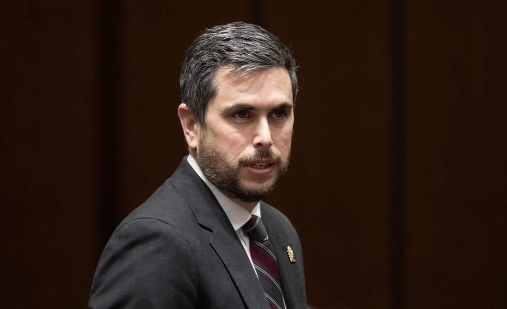 Canadian Security Intelligence Service Director Daniel Rogers waits to appear before the Standing Committee on Public Safety and National Security on Parliament Hill in Ottawa Thursday, Oct. 9, 2025. THE CANADIAN PRESS/Adrian Wyld.