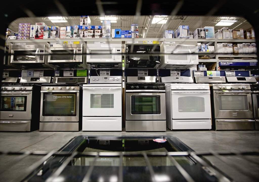 Ovens are on display at a Lowe's store in Atlanta. Photo AP archives/David Goldman.