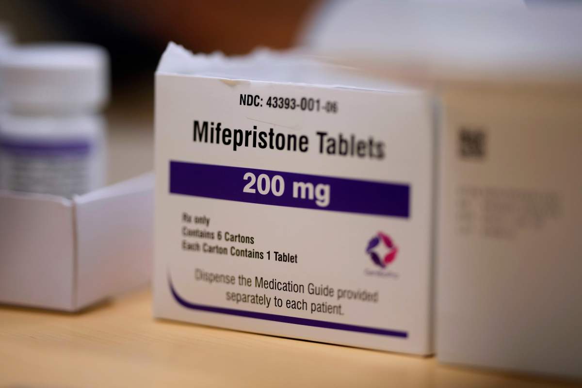 Mifepristone tablets are seen in a Planned Parenthood clinic, July 18, 2024, in Ames, Iowa.