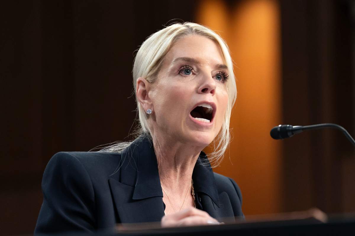 Attorney General Pam Bondi testifies before a Senate Judiciary Committee oversight hearing on Capitol Hill in Washington, Tuesday, Oct. 7, 2025.