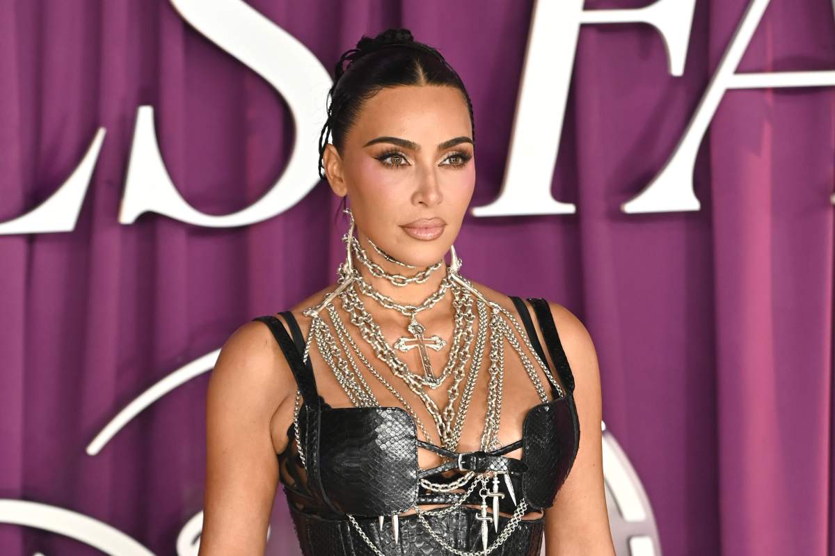 Kim Kardashian attends All s Fair Premiere streaming on Disney at the Odeon Luxe Leicester Square in London, England. UK. Wednesday 22nd October 2025.