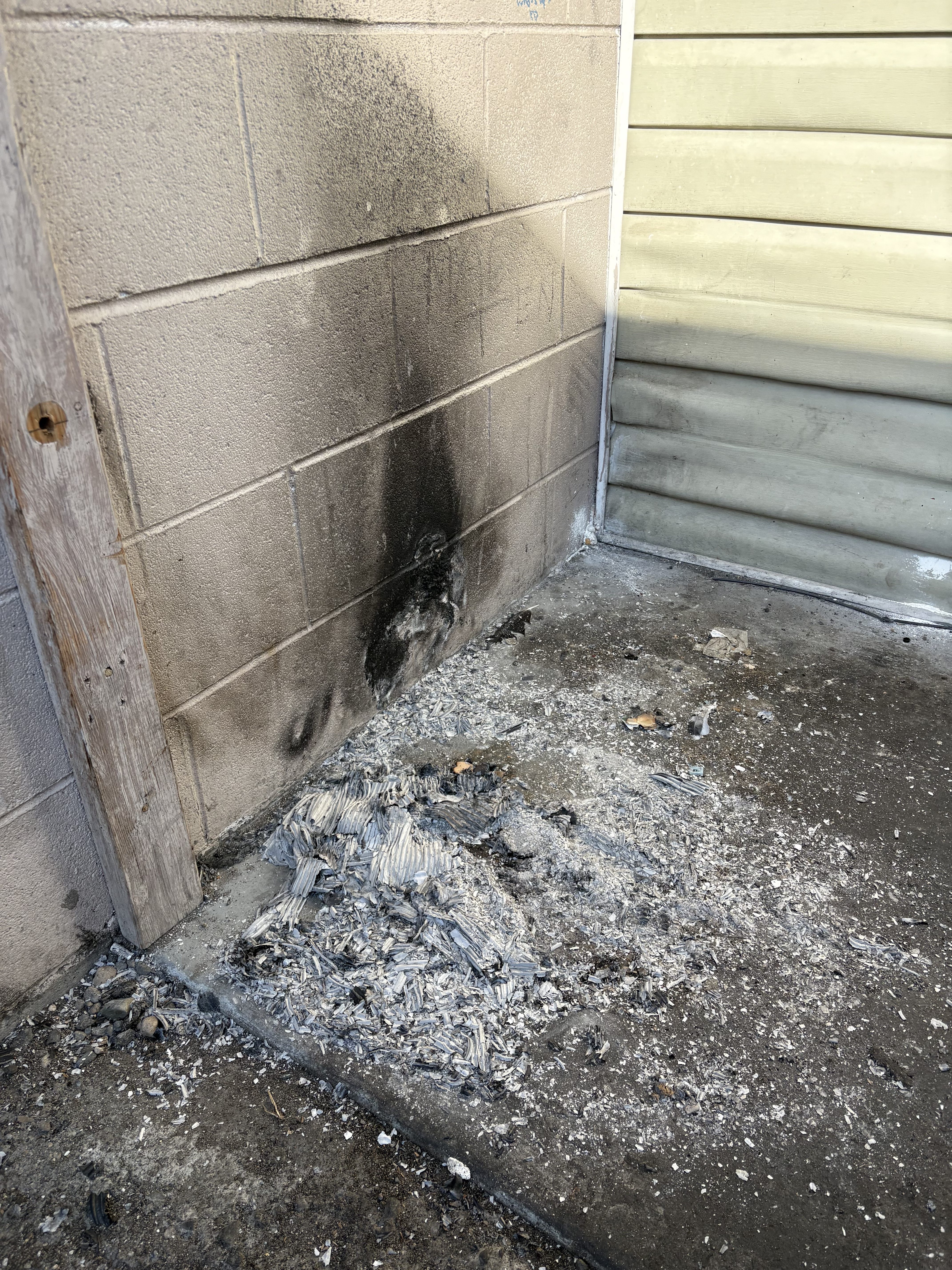 The damage to Eoin Foley’s restaurant following a fire set near the building earlier this month