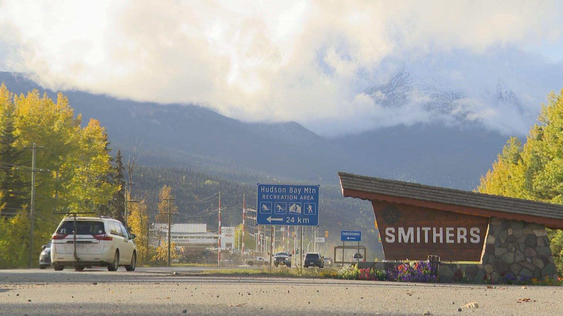 The town of Smithers in B.C.