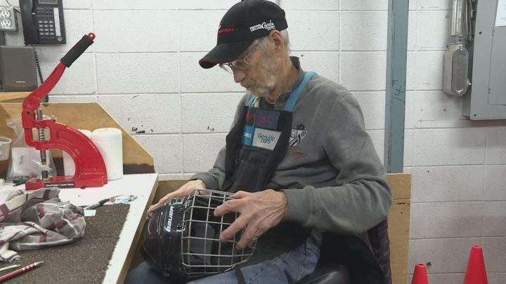 Bill Johnson volunteering at Sport Central.