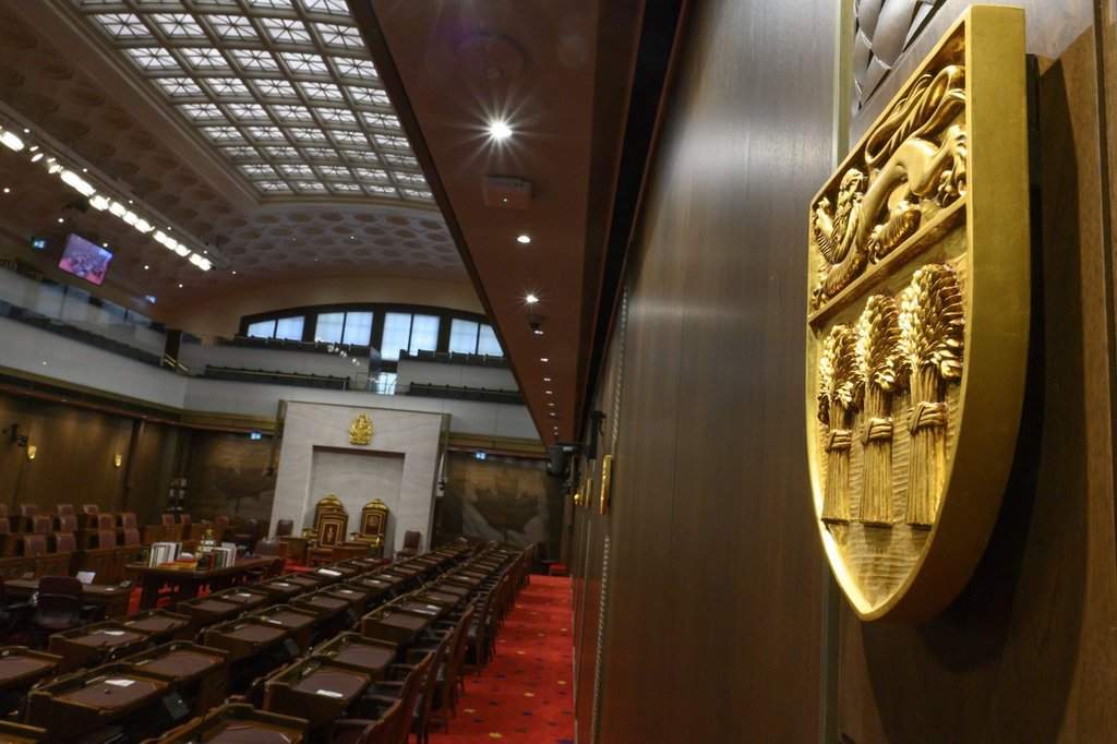 The Senate of Canada building and Senate Chamber are pictured in Ottawa on Monday, Feb. 18, 2019. CANADIAN PRESS/Sean Kilpatrick.