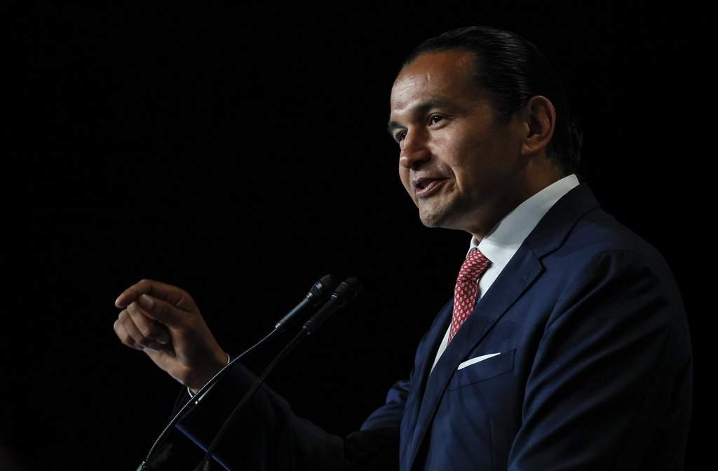 Manitoba Premier Wab Kinew speaks at the Assembly of First Nations (AFN) Annual General Assembly in Winnipeg, Wednesday, September 3, 2025.  THE CANADIAN PRESS/John Woods.
