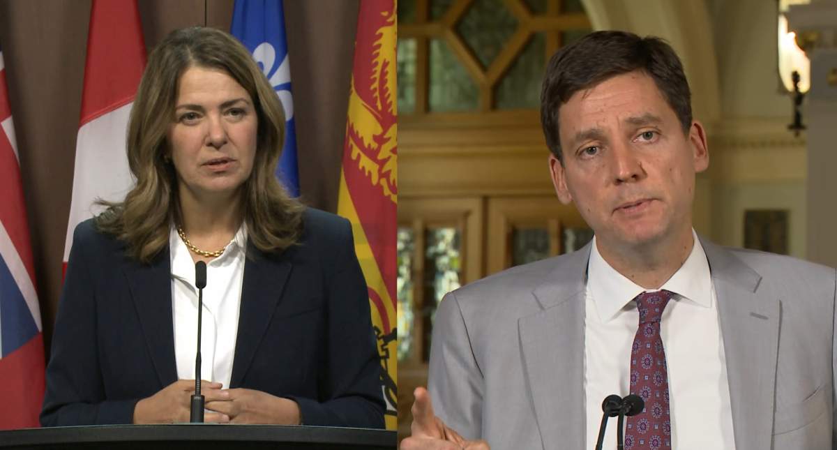 While the Premier's of Alberta and British Columbia may disagree on the prospect of building more pipelines, the Ipsos poll shows that residents of the two provinces are the most opposed in the country to allowing foreign ownership of Canada's natural resources.