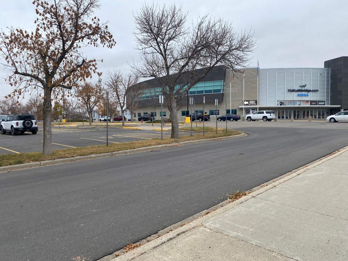 Police say the incident took place in a parking lot outside the Lethbridge arena, on Oct. 10.
