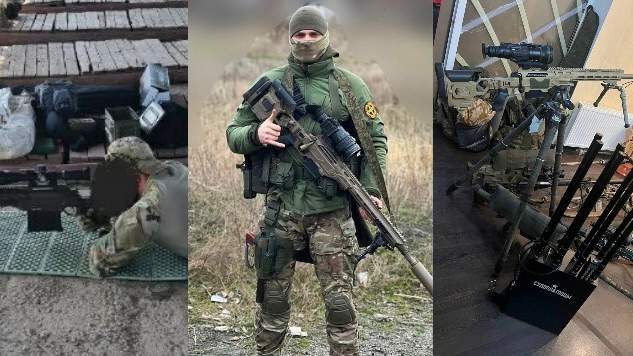 Social media posts showing Russian snipers with Canadian rifles.