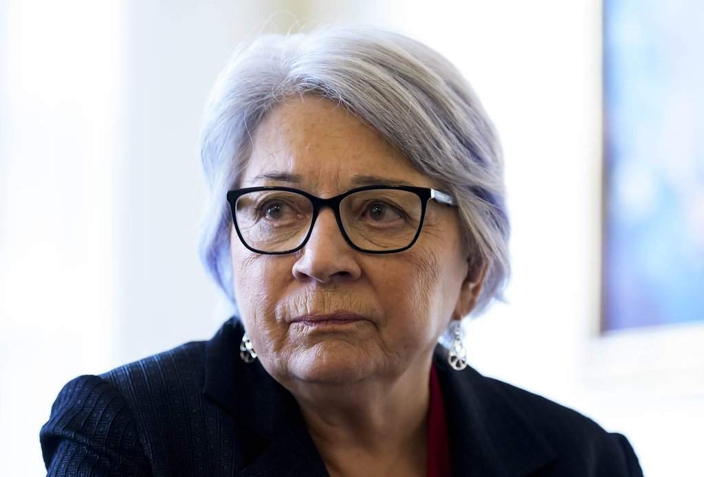 Gov. Gen. Mary Simon participates in an interview at Rideau Hall in Ottawa, on Friday, Sept. 26, 2025. 