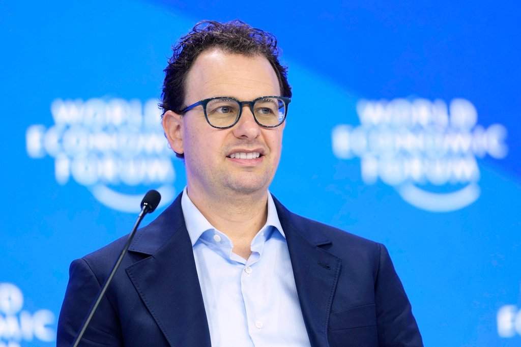 FILE - Dario Amodei, CEO and co-founder of Anthropic, attends the annual meeting of the World Economic Forum in Davos, Switzerland, Jan. 23, 2025. (AP Photo/Markus Schreiber, File).