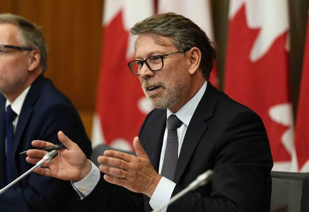 Chief Electoral Officer Stephane Perrault speaks at a news conference in Ottawa on Monday, Sept. 15, 2025. THE CANADIAN PRESS/Justin Tang.