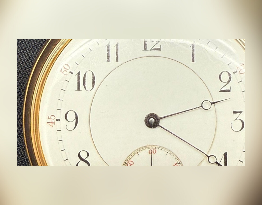 The gold pocket watch belonging to Titanic passenger Isidor Straus, who died alongside his wife Ida when the ship sank in 1912.