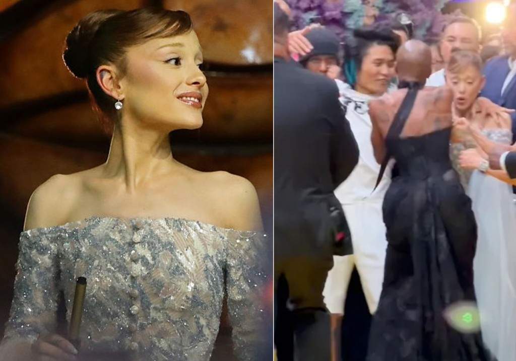 Ariana Grande attends the 'Wicked: For Good' Asia-Pacific Premiere at Universal Studio Singapore on Nov. 13, 2025 in Singapore.