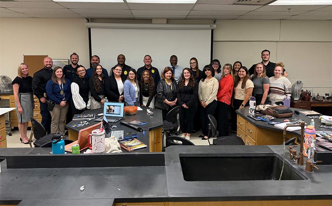 The group of University of Texas students responsible for leading officers to a murder suspect in an almost 35-year-old cold case.