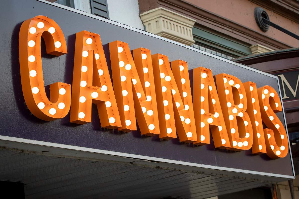 A cannabis store pictured in downtown Kingston, Ontario on Monday November 15, 2021.