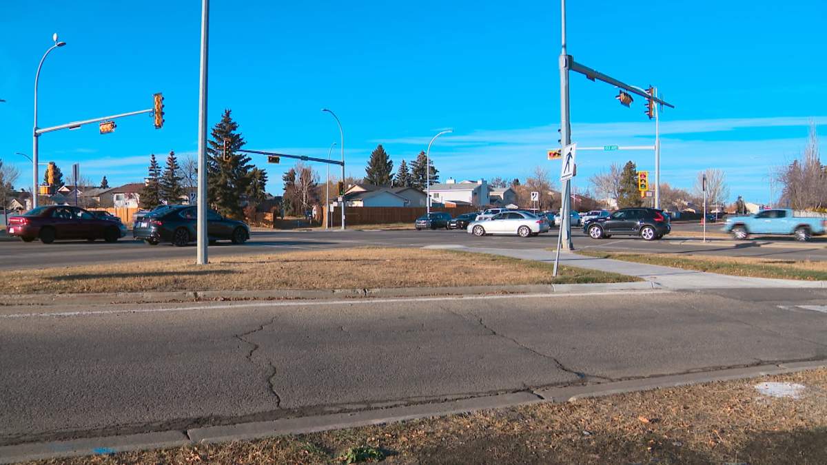 On Friday, a 58-year-old woman was killed after being struck by a vehicle in a crosswalk, while walking her dog in a marked crosswalk at 82 Street and 153 Avenue in Edmonton.