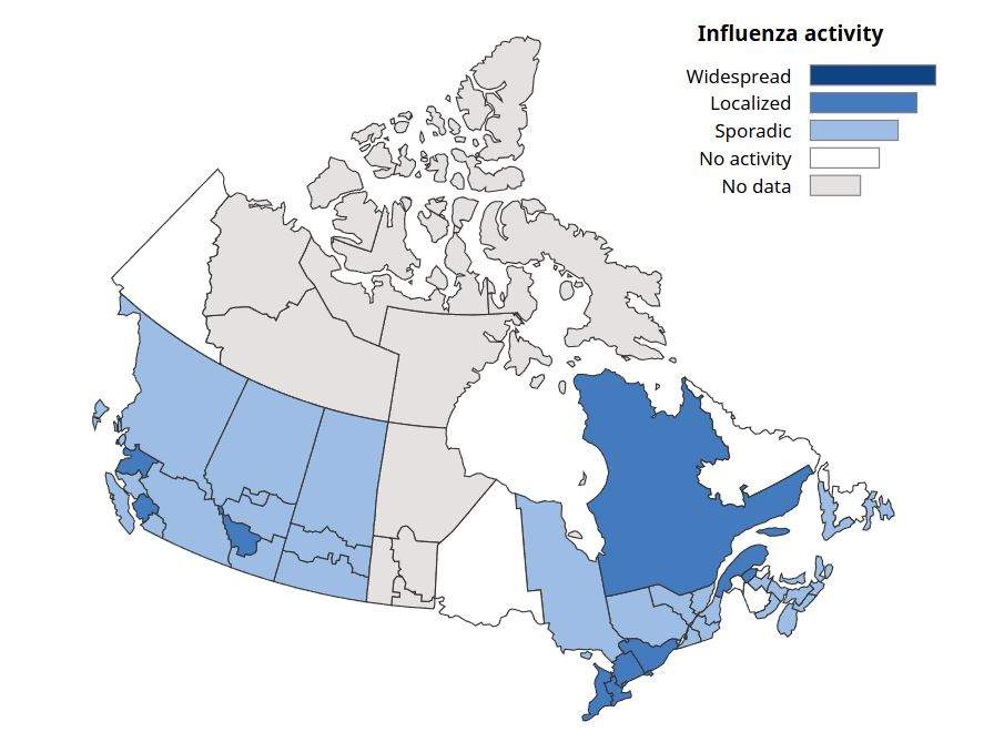 According to the latest Canadian respiratory virus surveillance report, Calgary has become one of the hot spots for flu outbreaks in Canada.