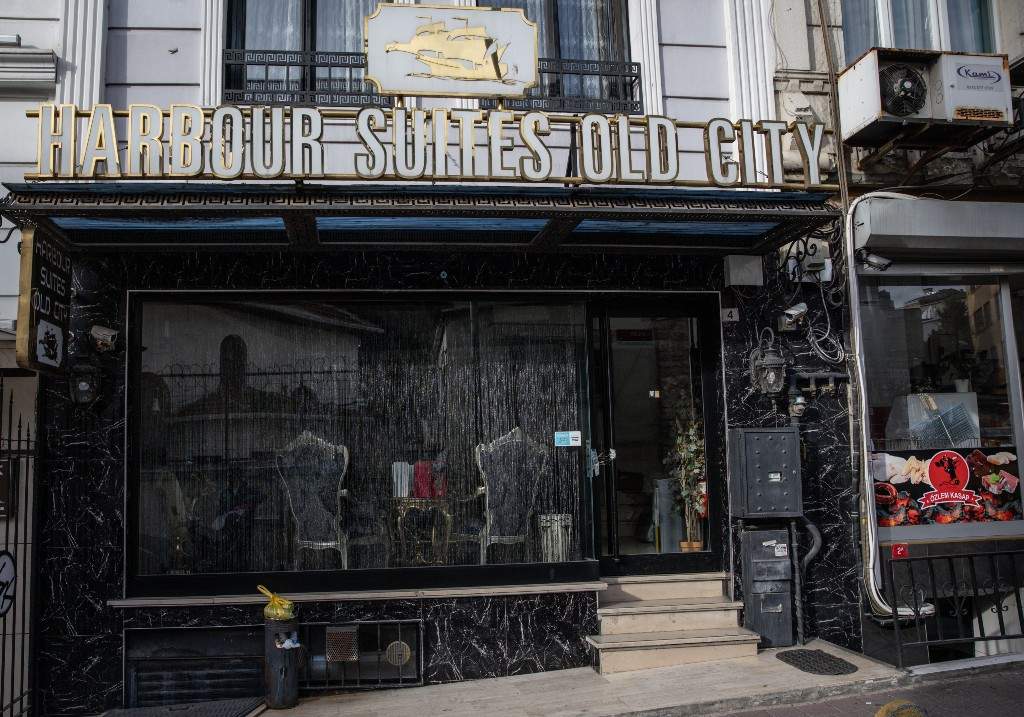 The Harbour Suites Old City Hotel is seen on November 18, 2025 in Istanbul, Turkey.