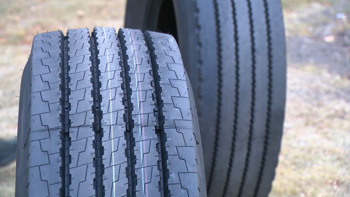 While "all-season" tires are designed to perform well on dry pavement, Calgary Transit says "all weather" tires are designed to help them perform better in winter driving conditions.