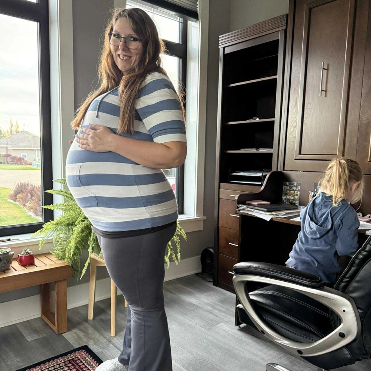 A pregnant woman