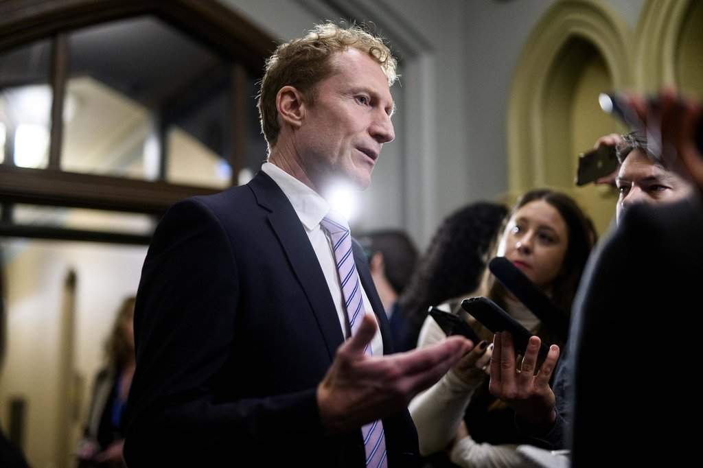 Minister of Canadian Identity and Culture Marc Miller speaks to reporters ahead of a cabinet meeting on Parliament Hill in Ottawa on Tuesday, Dec. 2, 2025. 