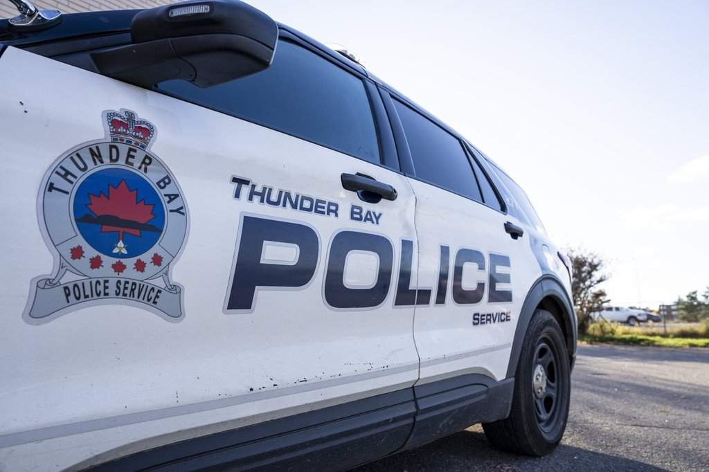 A police cruiser is seen in Thunder Bay, Ont., on Monday, Oct., 27, 2025. 