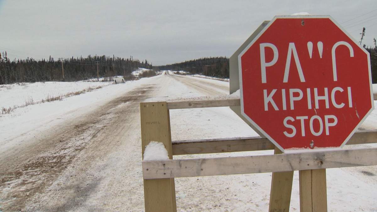 The First Nations Safety Officers on Nisichawayasihk Cree Nation run a checkstop, monitoring everyone entering and leaving the community.