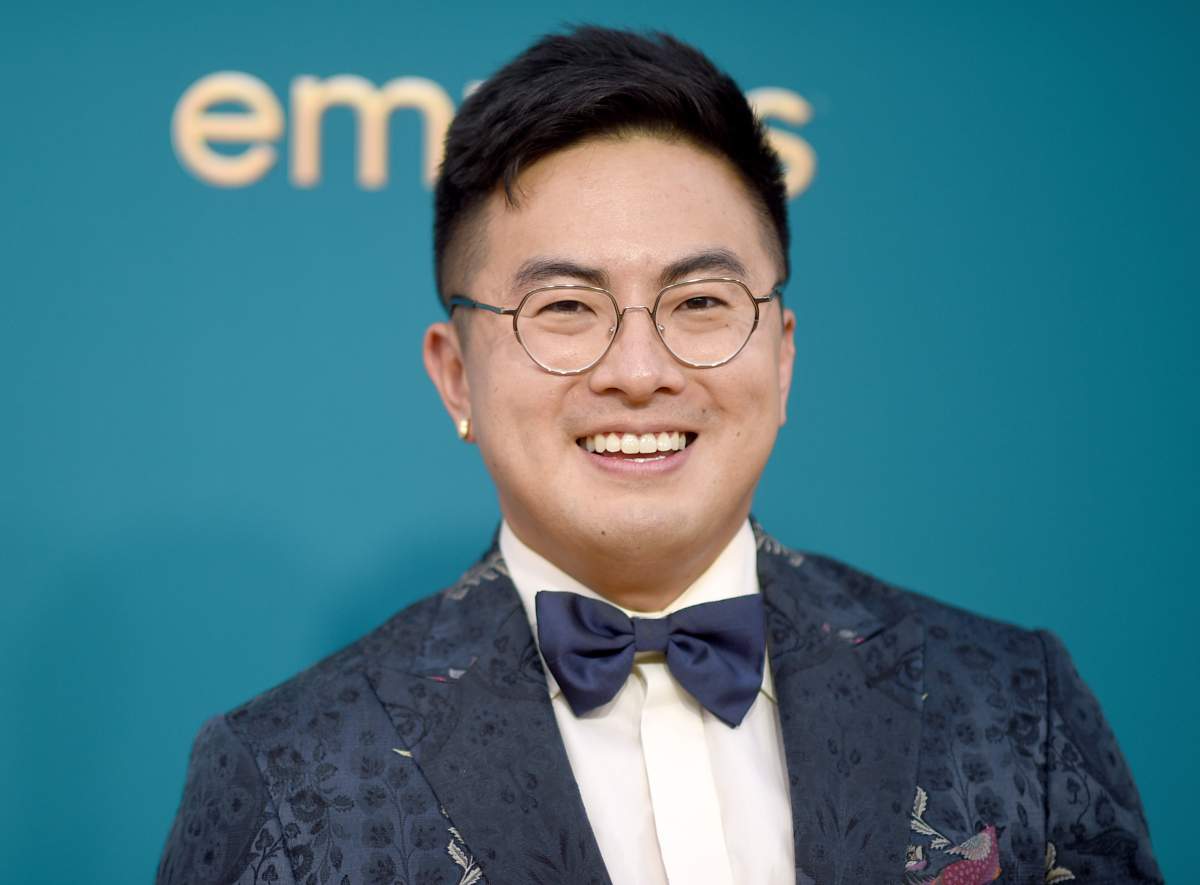 Bowen Yang arrives at the 74th Primetime Emmy Awards on Monday, Sept. 12, 2022, at the Microsoft Theater in Los Angeles.