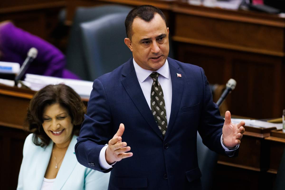 PC MPP Michael Parsa attends question period at Queen's Park in Toronto on May 13, 2025.