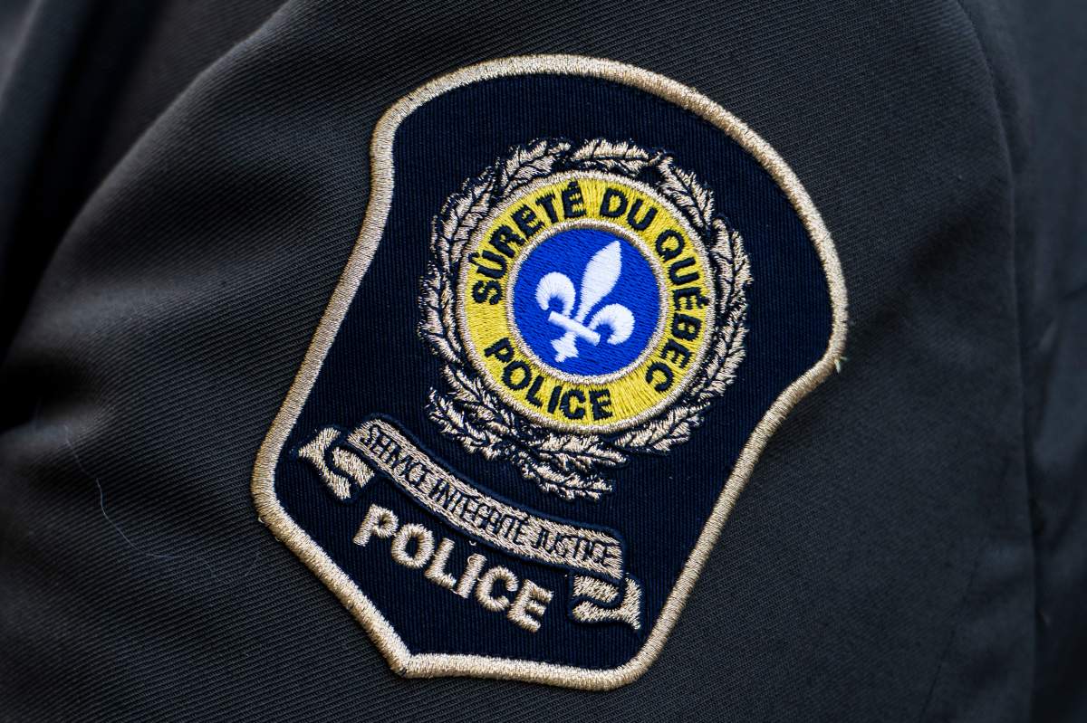 A Surete du Quebec logo is seen in Ottawa, on Sunday, Sept. 28, 2025.
