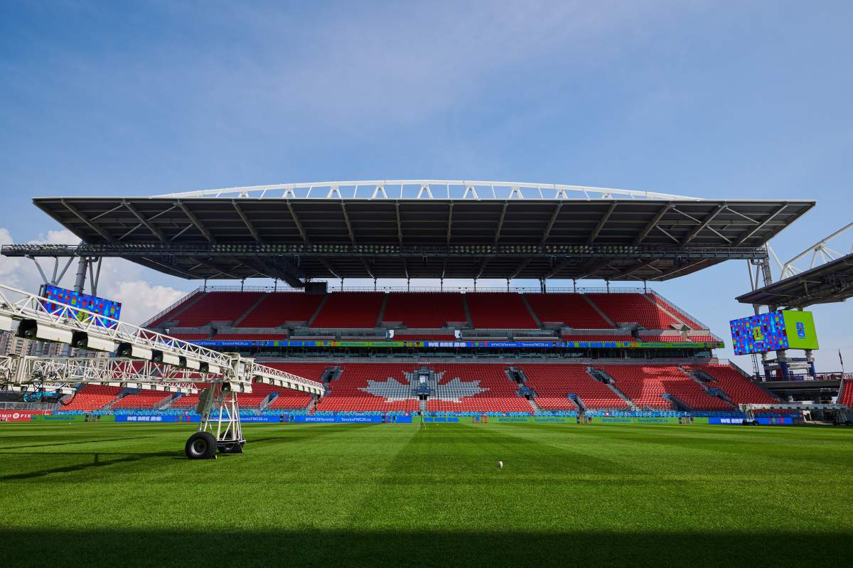 BMO Field is pictured as the City of Toronto and MLSE complete the first phase of upgrades in transforming the space into the 2026 World Cup ready Toronto Stadium.