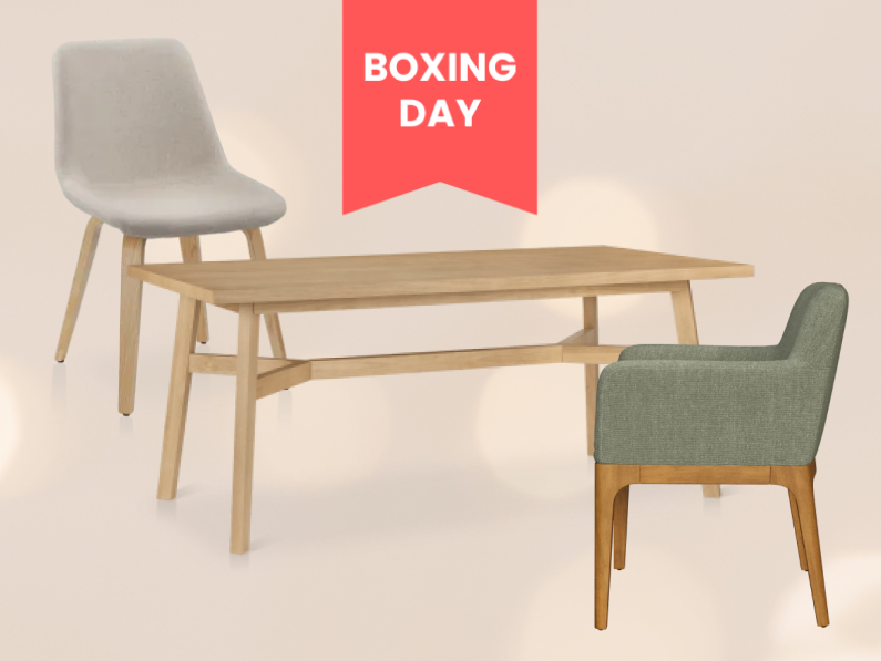 If your dining table has seen better days, Boxing Week is your cue to finally upgrade. Read on for the best dining table and chair options from Wayfair, Article, Bouclair and more.