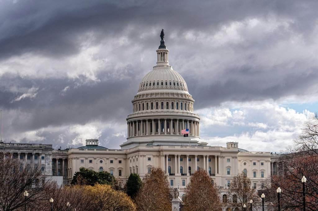 The Capitol is seen in Washington, Friday, Dec. 19, 2025, after the House and Senate adjourned for the year. (AP Photo/J. Scott Applewhite).