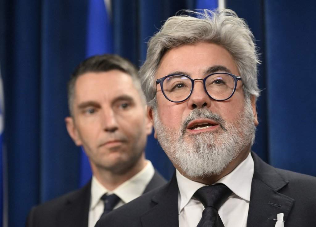Quebec Liberal Leader Pablo Rodriguez speaks at a news conference at the legislature in Quebec City, Tuesday, Dec. 2, 2025.inot
