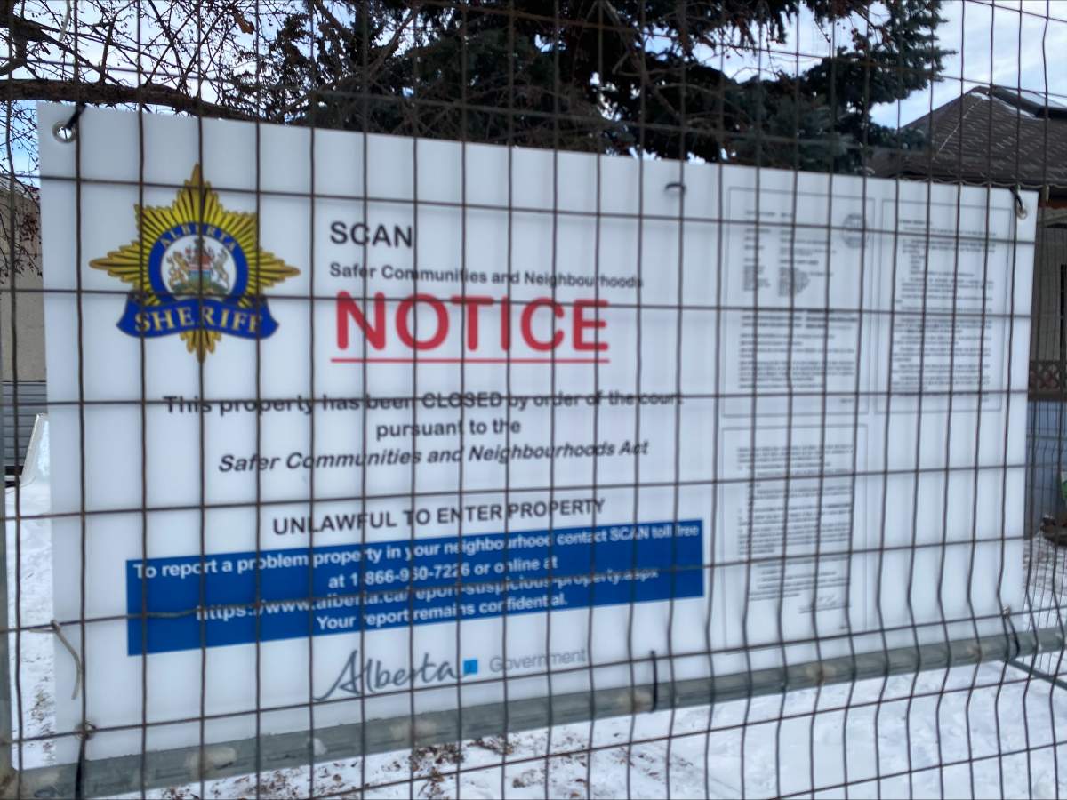 The Alberta Shefiff's Safer Communities and Neighbourhoods (SCAN) unit has shut down a notorious drug house in the southeast Calgary community of Forest Lawn.