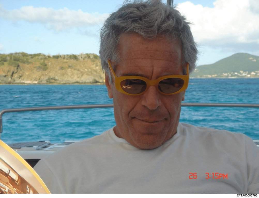 This undated photo released by the U.S. Department of Justice shows Jeffrey Epstein.