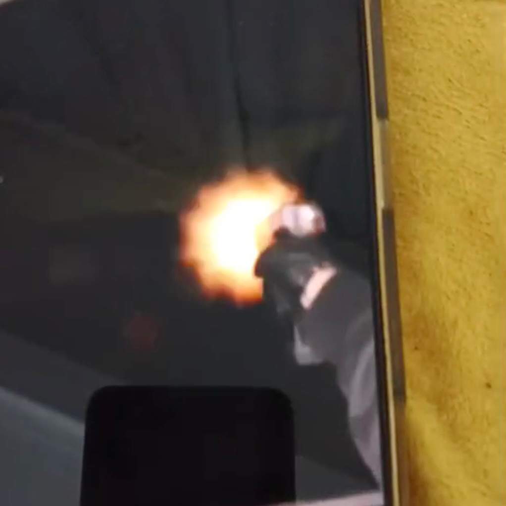 Image from video Dharmjit Mand said was sent to him after shots were fire at his home on Nov. 25, 2025.
