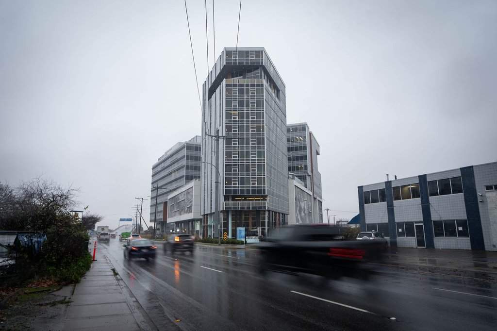 The Versante Hotel is pictured in Richmond, B.C., on Wednesday, Dec. 10, 2025. THE CANADIAN PRESS/Ethan Cairns.